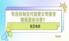 专业的天猫代运营公司都有哪些服务内容